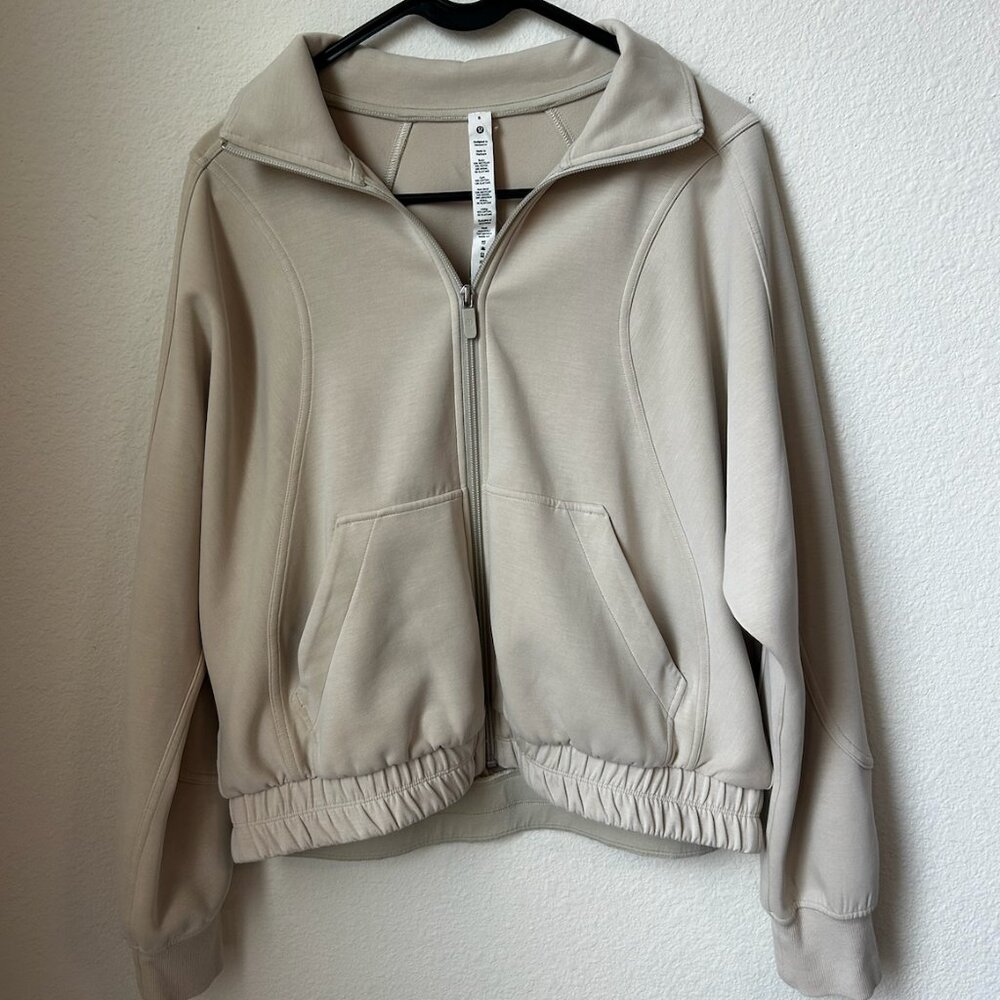 Lululemon Athletica Brushed Softstreme T Funnel Neck Zip Up